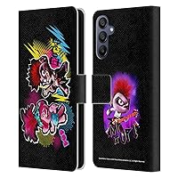 Head Case Designs Officially Licensed Trolls World Tour Pop Rock Assorted Leather Book Wallet Case Cover Compatible with Samsung Galaxy A15