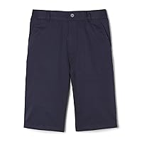 French Toast Boys' Husky Pull-on Twill Shorts School Uniform for Kids