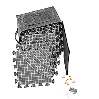 Blocking Mats for Knitting - Extra Thick Blocking Boards for Wet and Steam Includes Grids for Crochet Projects or Needlepoint, Knitting Mats with 100 T-pins and Non-Oven Storage Bag [9-Pack],