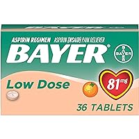 Bayer Children's Aspirin Chewable Low Dose Orange, Orange 36 tabs 81 mg