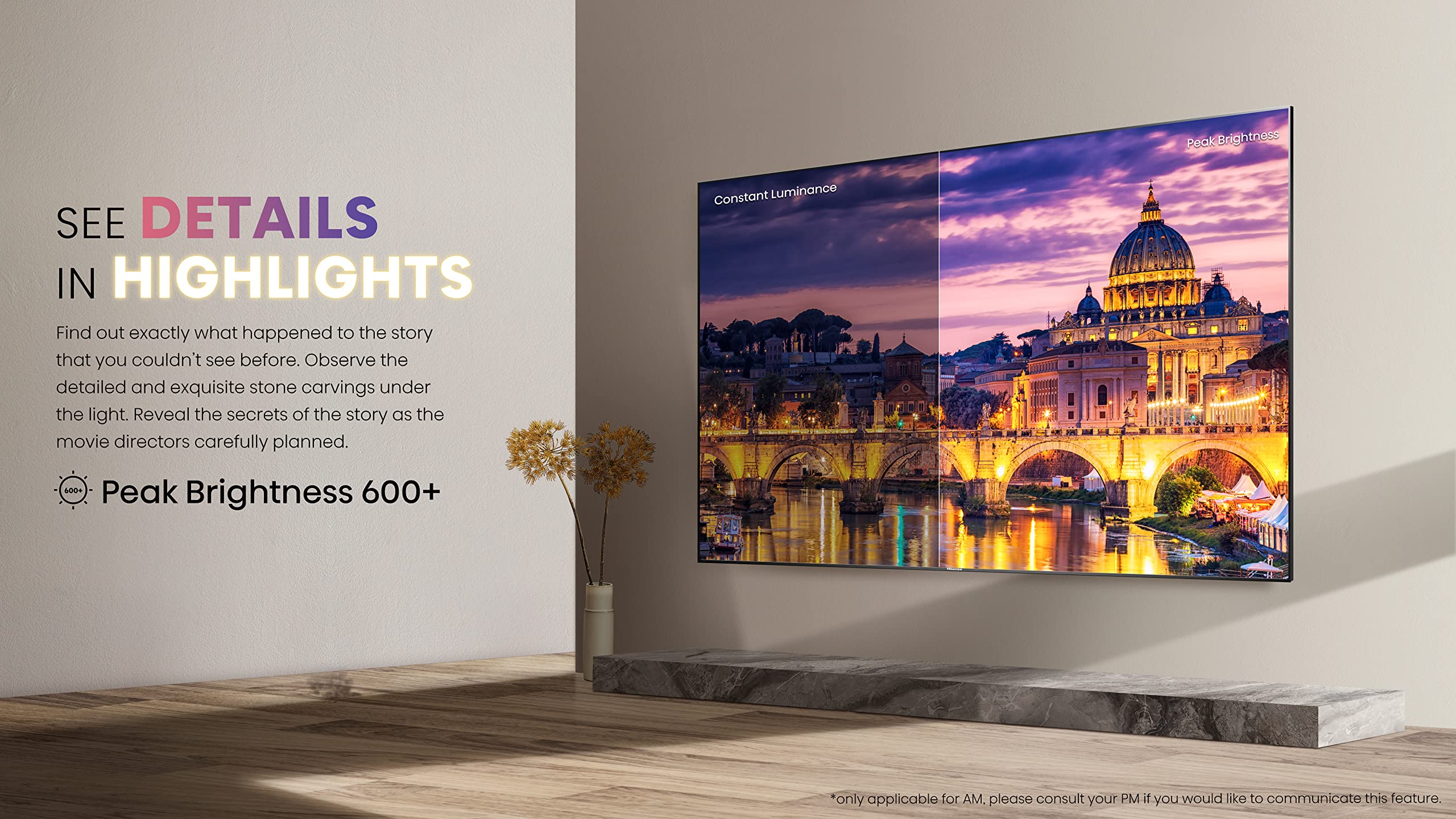 Hisense ULED 4K Premium 75U6H Quantum Dot QLED Series 75-Inch Smart Google TV, Dolby Vision Atmos, Voice Remote, Compatible with Alexa (2022 Model) Black