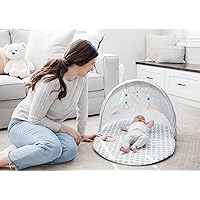 Regalo Foldable Infant Play Mat, Award Winning Brand, Includes Hanging Toys, Designer Pad, Bug Net, and UPF 50 Sunshade