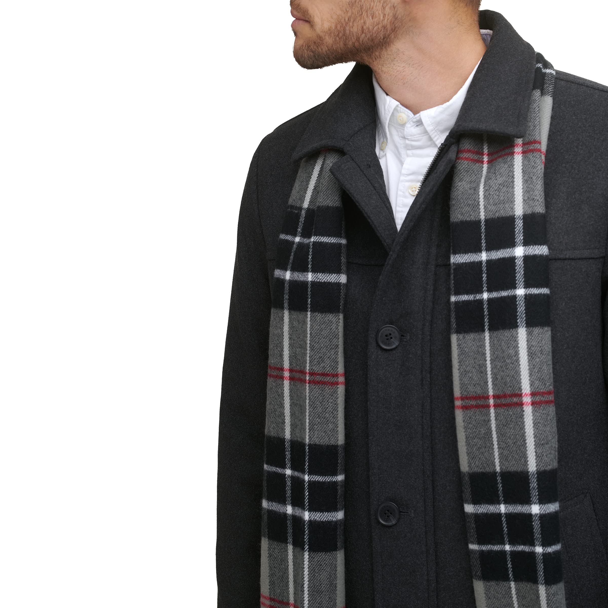 Dockers Men's Weston Wool Blend Scarf Coat