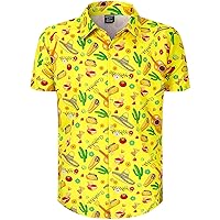 Men's Novelty Short Sleeve Button Down Shirts