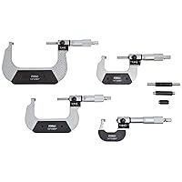 Fowler 52-224-104 Inch Outside Digit Micrometer Set, 0-4