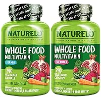 NATURELO Whole Food Multivitamin for Women, 240ct Whole Food Multivitamin for Men, 240ct