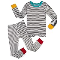 Mightly Boys and Girls' Pajamas | 100% Organic Cotton Soft, Elastic and Comfortable Footless Pajama Set for Toddlers & Kids