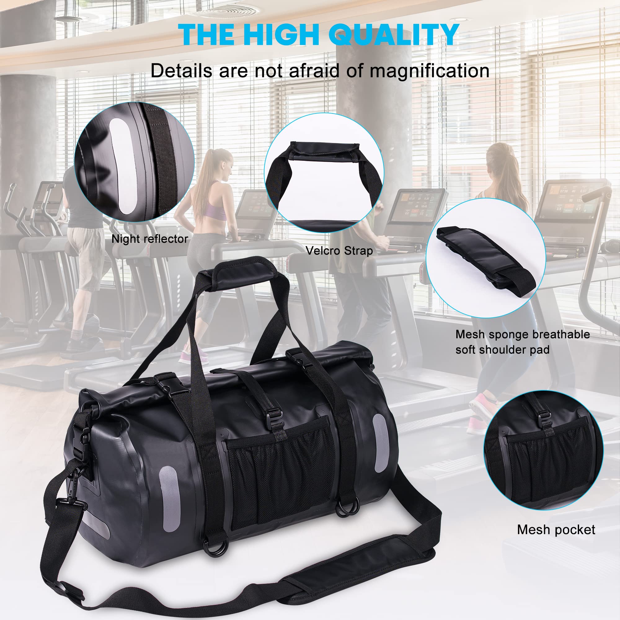 4in1 Bag Black | Travel Bag | Gym Bag | Waterproof – Fast Fashion