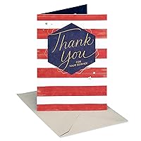American Greetings Thank You Card for Veteran (Gratitude and Admiration)