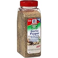 California Style Garlic Pepper with Red Bell & Black Pepper Coarse Grind Seasoning, 22 oz