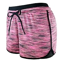 Women Workout Fitness Running Shorts Double Layer Active Yoga Gym Sport Shorts