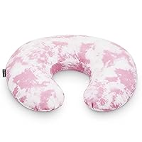 Dream On Me Beeboo Nursing Pillow and Positioner, Breastfeeding and Bottlefeeding Pillow, Removable and Washable Pillow Cover, Soft and Breathable Fabric, Pink