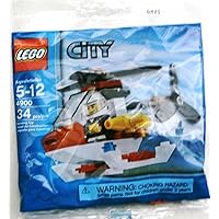 LEGO City Mini Figure Set 4900 Fire Helicopter - Bagged (34 pieces)