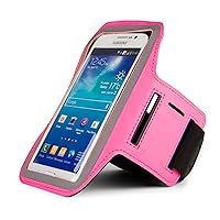 Samsung Galaxy Note 8 Sweat Proof Washable Pink Armband with Key Slot XXL (12 19in Axilla Girth)