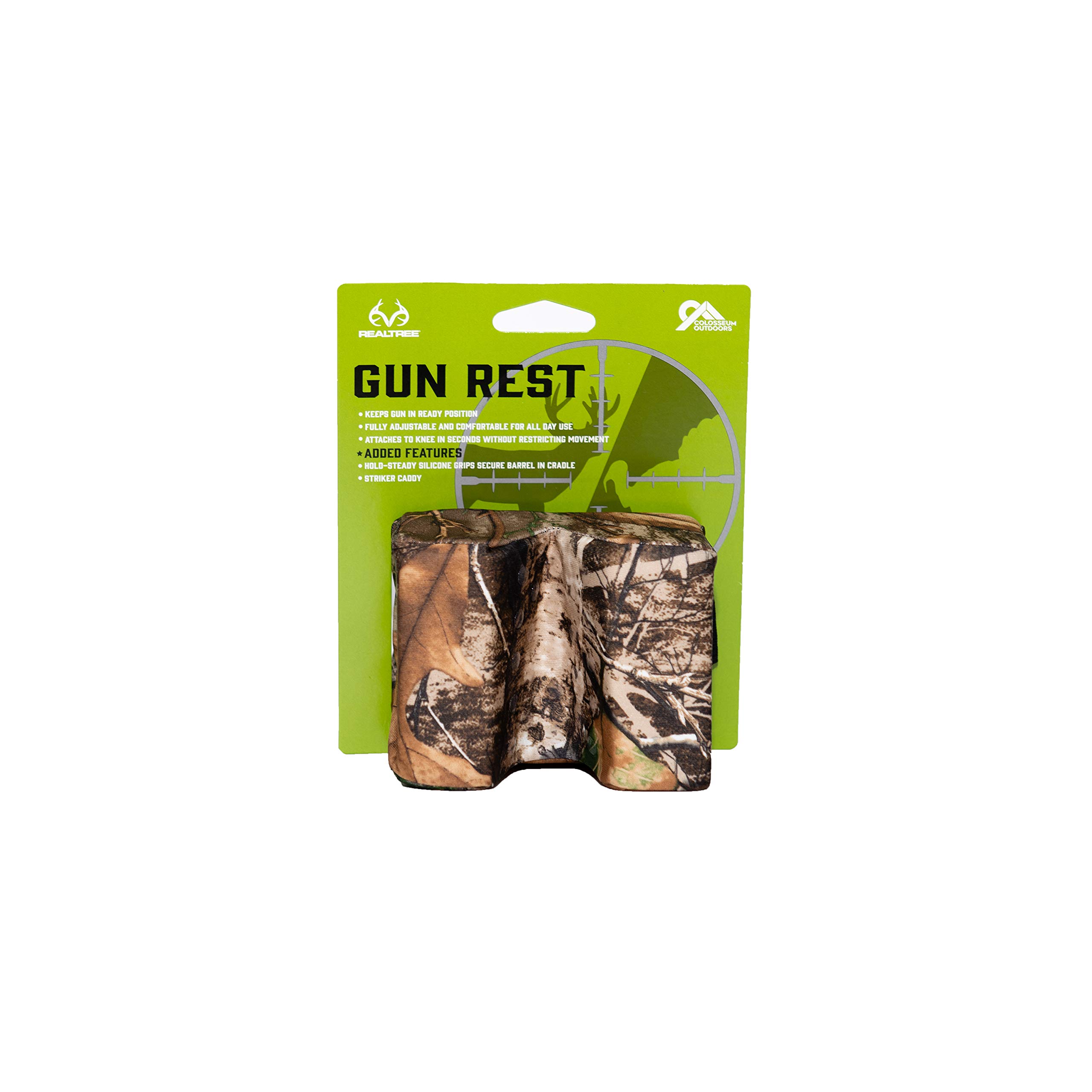 Realtree Camo Strut Shooting Gun Rest and Turkey Mouth Call Pouch Combo for Turkey Hunting