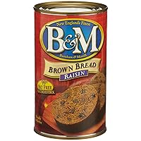 B&M Brown Bread with Raisins, 16-Ounce Cans (Pack of 6)