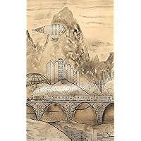 Notebook: Steampunk Air Ship Gothic Victorian Black Vintage Notebook 5” x 8” 150 Ruled Pages