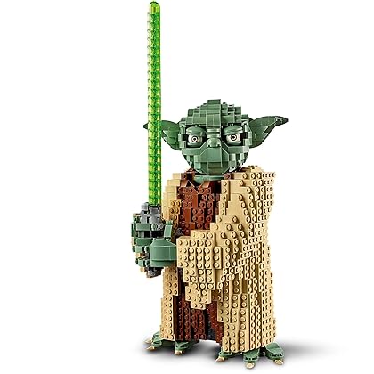 LEGO Star Wars: Attack of The Clones Yoda 75255 Yoda Building Model and Collectible Minifigure with Lightsaber (1,771 Pieces)