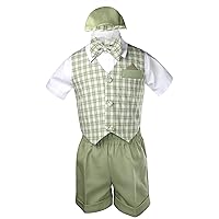 Boy Eton Formal Short Vest Set Suit S-4T