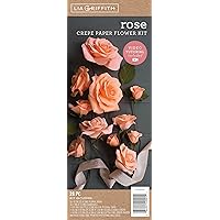 Lia Griffith LG40001 Crepe Paper Flower Kit, Roses, Assorted Sizes, Colors May Vary 28 Count
