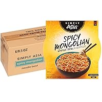 Simply Asia Spicy Mongolian Noodle Bowl, 8.5 oz (Pack of 6)