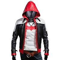 F&H Kid's Superhero Knight Genuine Leather Hooded Jacket & Vest