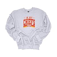 Trenz Shirt Company Womens Funny Swift Sweatshirt In My Chiefs Era Football Kelce Cozy Crewneck Sweatshirt