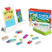 Osmo - Coding Starter Kit for iPhone & iPad-3 Educational Learning Games-Ages 5-10+ Learn to Code, Basics Puzzles-STEM Toy-Logic, Fundamentals(Osmo iPad/iPhone Base Included)