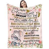 New Mom Gifts for Women,Gifts for New Mom Mommy After Birth,Mom to be Gifts for First Time,New Mom Throw Blanket,New Mother Birthday Gifts for Mom Only,Pregnancy Gifts for Mom 60’’x50’’