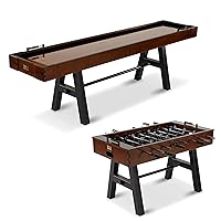 Barrington Allendale Collection - Shuffleboard and Foosball Game Table Combination Set