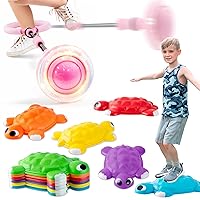 JOYIN Kids Fitness Equioment- Turtle Balance Stepping Stones and Pink Ankle Skip Ball with Flashing Lights