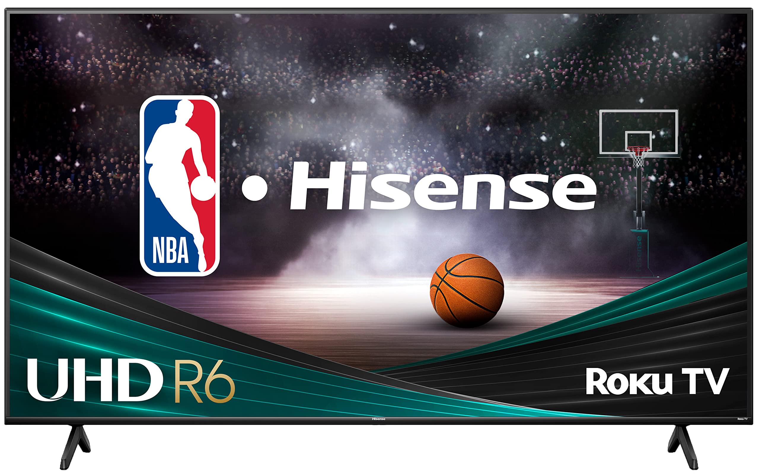 Hisense 65-Inch Class R6 Series 4K UHD Smart Roku TV with Alexa Compatibility, Dolby Vision HDR, DTS Studio Sound, Game Mode (65R6G)