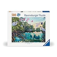 Ravensburger Manatee Moments 500 Piece Jigsaw Puzzle for Adults - 12000044 - Handcrafted Tooling, Made in Germany, Every Piece Fits Together Perfectly