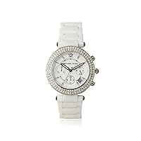 Michael Kors Women's MK5654 Parker White Ceramic and Stainless Steel Watch