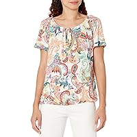 Star Vixen Women's Short Sleeve Peasant Top