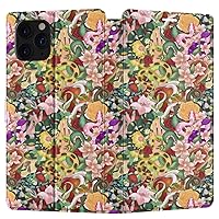 Wallet Case Replacement for Google Pixel 8 Pro 7a 6a 5a 5G 7 6 Pro 2020 2022 2023 Flip Serpent Snap Folio Magnetic Card Holder Cover Flowers PU Leather Botanical Floral Snakes
