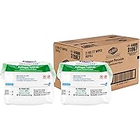 Clorox Healthcare Hydrogen Peroxide Wipes Bucket, 185 Count, Pack of 2 (Package May Vary)