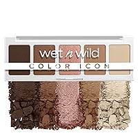 wet n wild Color Icon 5-Pan Eyeshadow Palette Bundle - Pink Camo-flaunt Matte Shimmer Metallic & Brown Walking On Eggshells