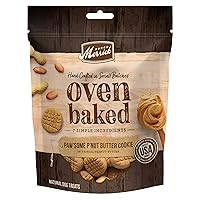 Merrick Oven Baked Dog Treats, Natural Cookies For Dogs, Paw’some P’nut Butter Cookie With Real Peanut Butter - 11 oz. Bag
