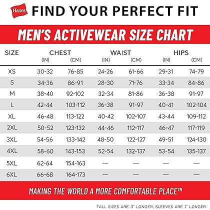 Hanes Mens Beefyt T-Shirt, Classic Heavyweight Cotton Crewneck Tee, Roomy Fit, 1 Or 2 Pack, Available in Tall