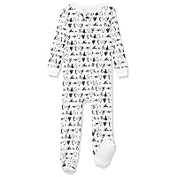 Amazon Essentials Unisex Toddlers and Babies' Cotton Snug-Fit Footed Sleeper Pajamas-Discontinued Colors, Multipacks