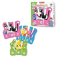 The Learning Journey - Match It! Spelling Jr. - 15 Piece Self-Correcting Spelling Puzzle for Three and Four Letter Words with Matching Images - Word Puzzles for Kids Ages 3-5 - Award Winning Toys