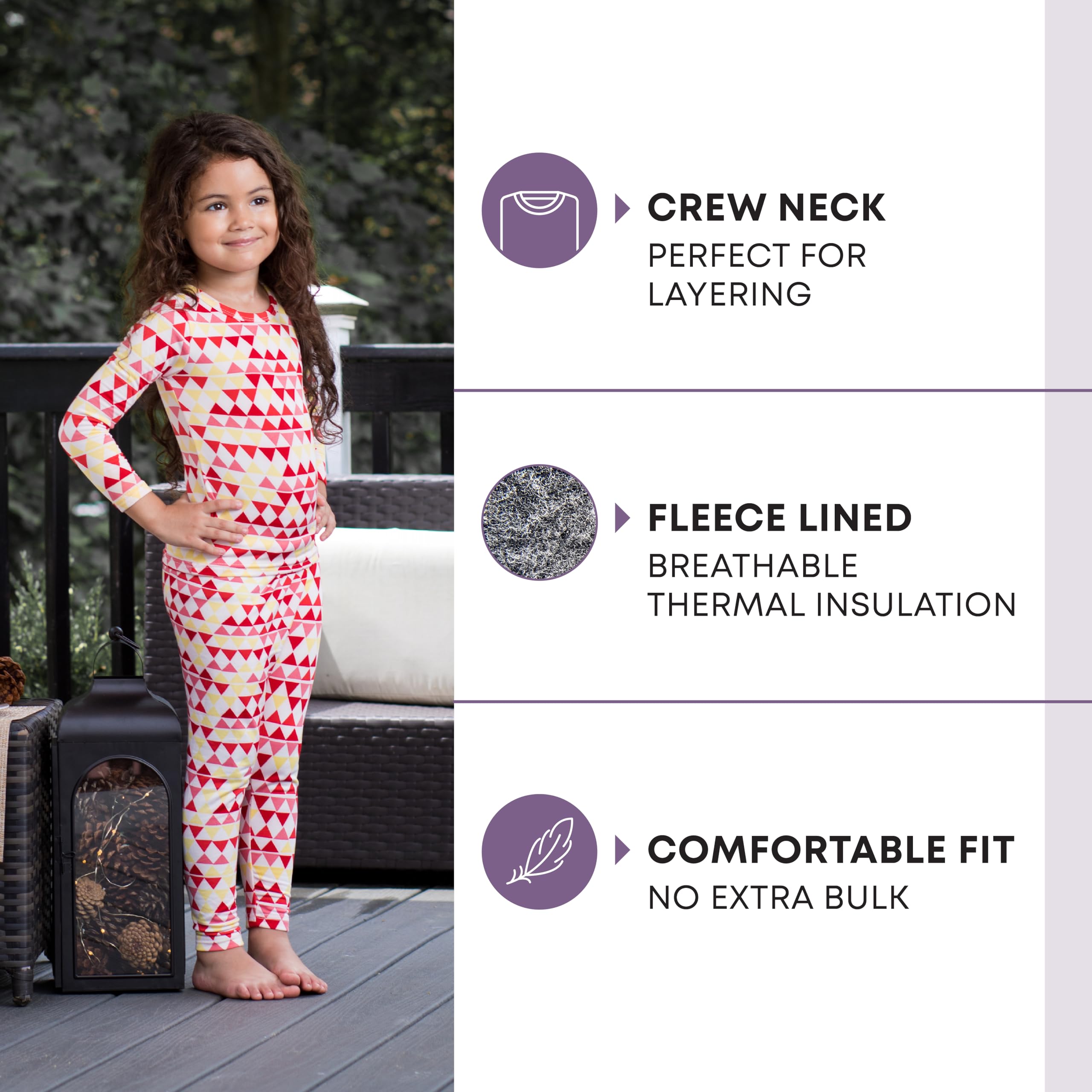 Rocky Thermal Underwear For Girls (Long Johns Thermals Set) Shirt & Pants, Base Layer w/Leggings/Bottoms Ski/Extreme Cold