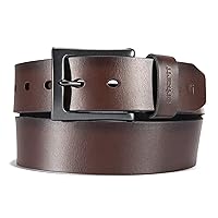 Carhatt Mens MenS Burnished Leather Box Belt Available In Multiple Colors & Sizes