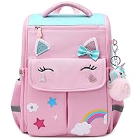 AO ALI VICTORY Unicorn Girls Backpacks for School Princess Bowknot Kids Bookbags Boys Dinosaur Backpack