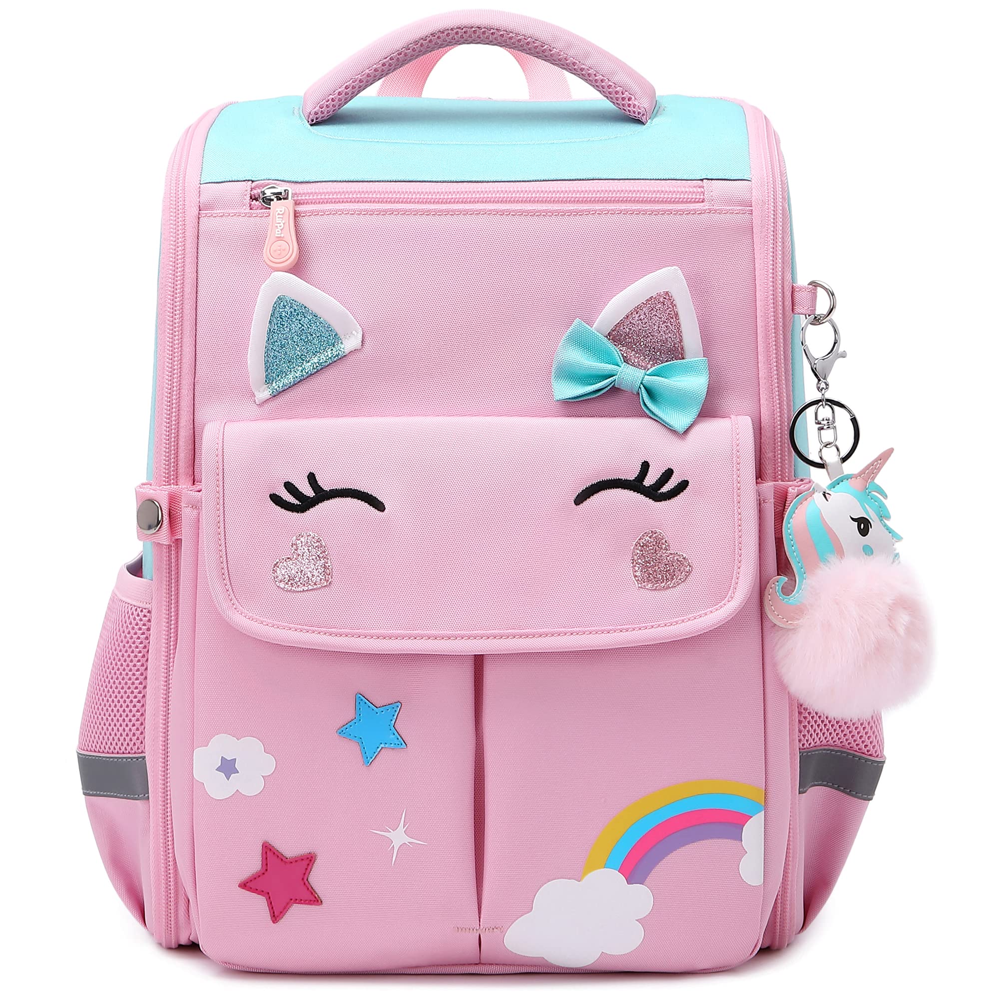 AO ALI VICTORY Unicorn Girls Backpacks for School Princess Bowknot Kids Bookbags Boys Dinosaur Backpack