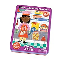 Mudpuppy I Can Be... A Chef! Magnetic Play Set from, Includes 2 Brightly Illustrated Background Scenes and 40+ Mix and Match Magnets, Perfect for Travel Activities on The Go!, Ages 4+