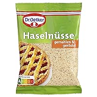 Dr. Oetker Ground Hazelnuts, Pack of 5, 5 x 100 g Bags, Roasted and Ground Hazelnut, Nuts for Baking Cakes, Pies & Desserts, Ready to Eat, Vegan