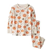 little planet by carter's unisex-baby Baby and Toddler 2-piece Pajamas made with Organic Cotton, Pumpkins, 18 Months