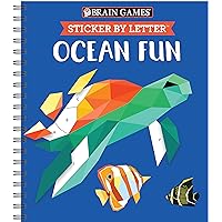 Brain Games - Sticker by Letter: Ocean Fun (Sticker Puzzles - Kids Activity Book)